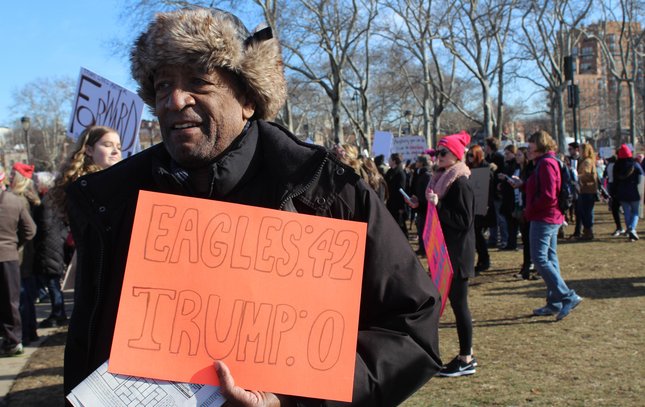Philly women's march eagles 1