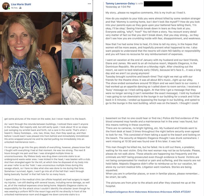 Punta Cana attack facebook